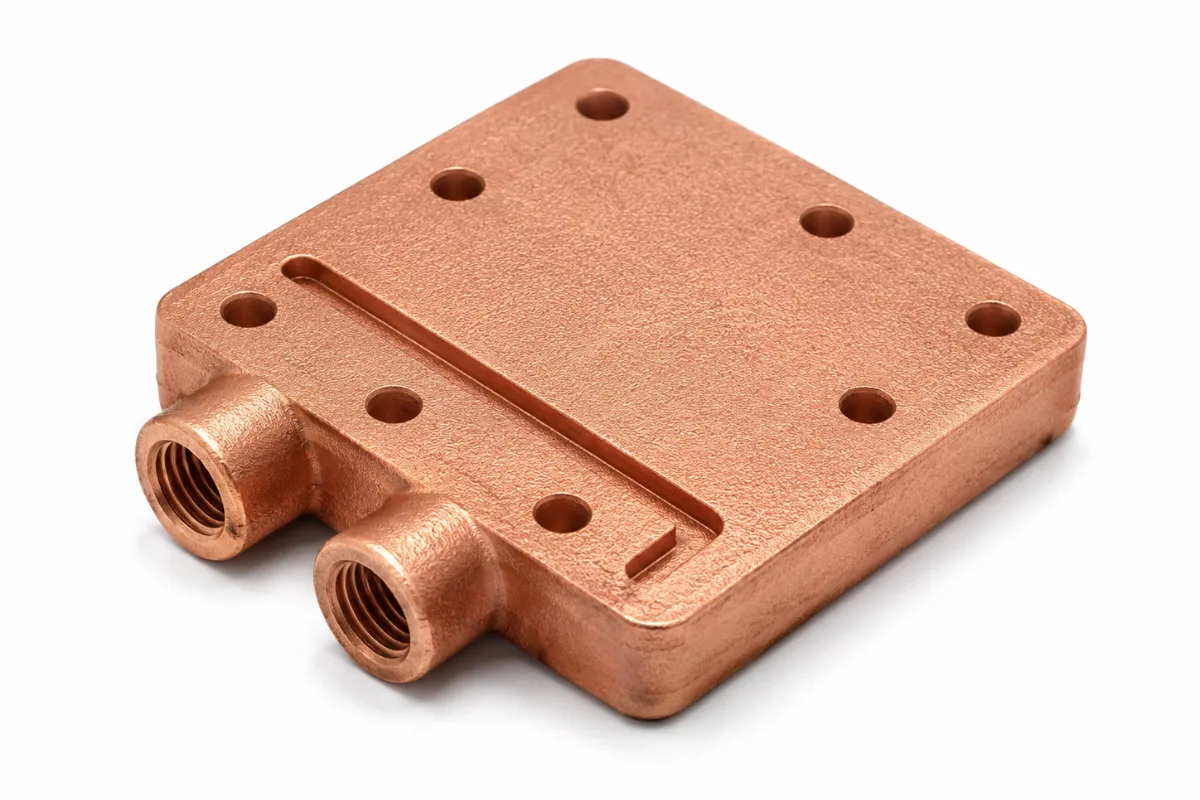 Copper 3D printed thermal management component