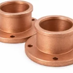 Copper 3D printed tubular flange connectors