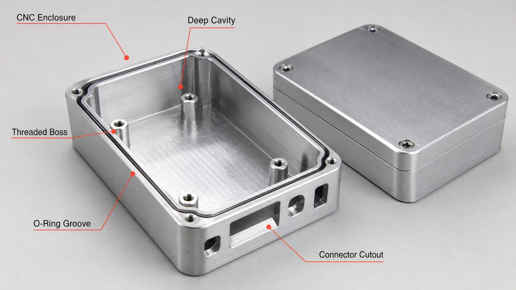 cnc machined enclosures cover