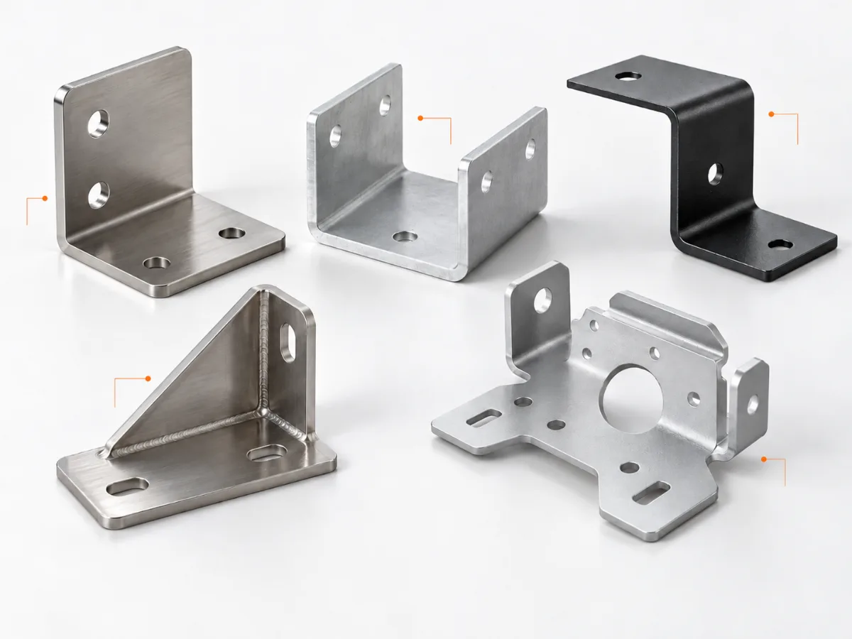 Different types of custom sheet metal brackets