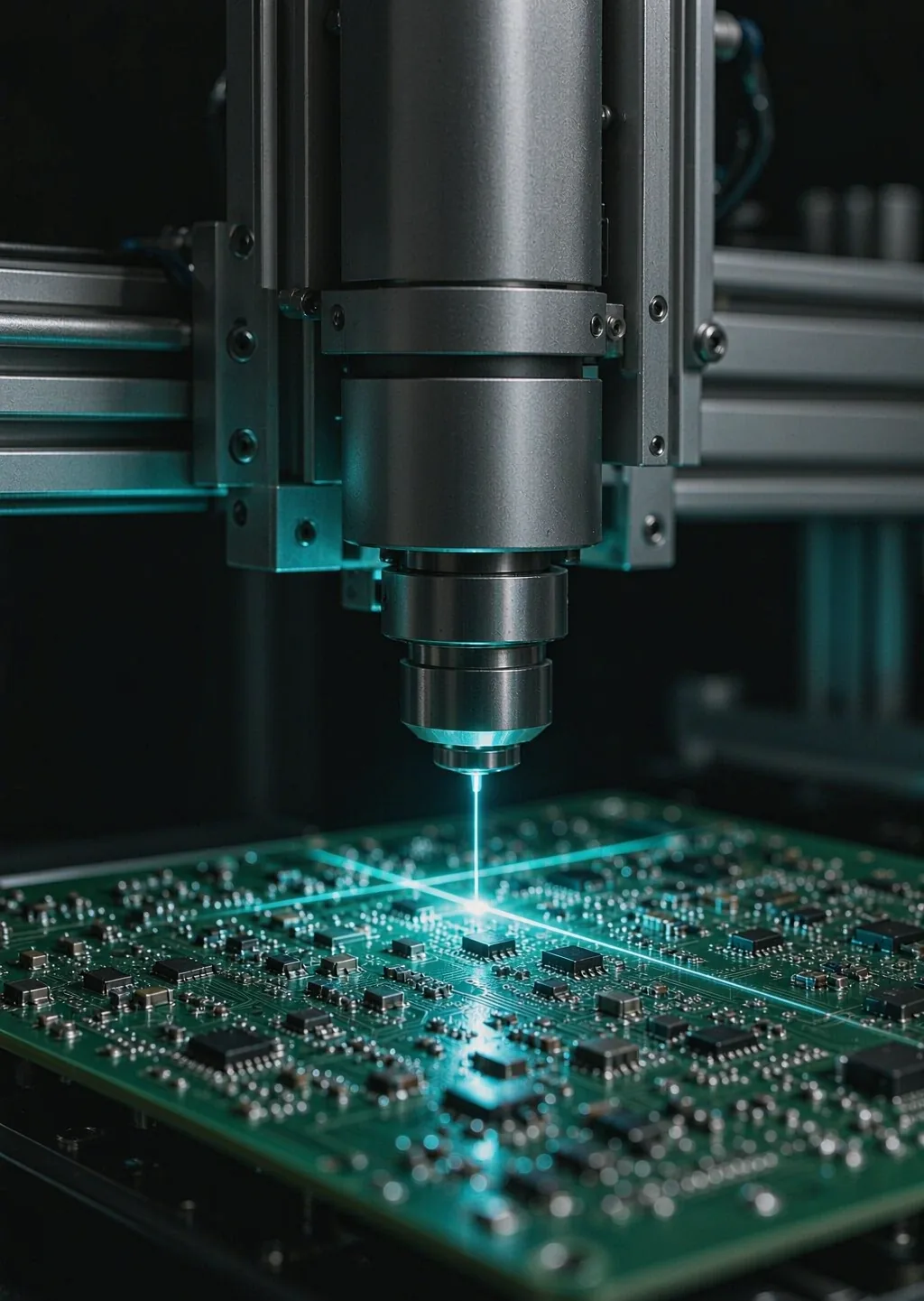 AOI optical inspection of an unpopulated PCB panel