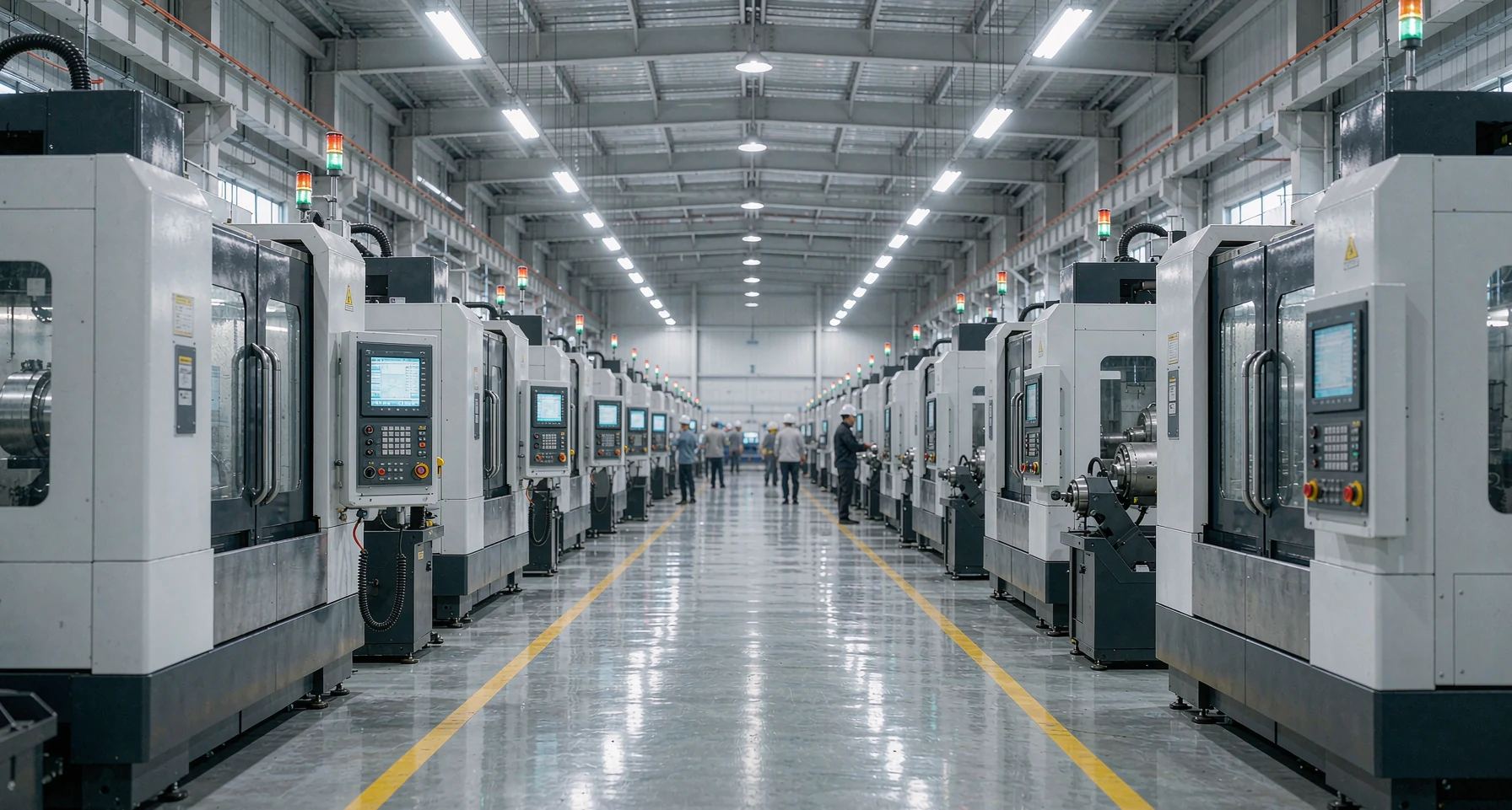 Yongshuo partner facility workshop aisle