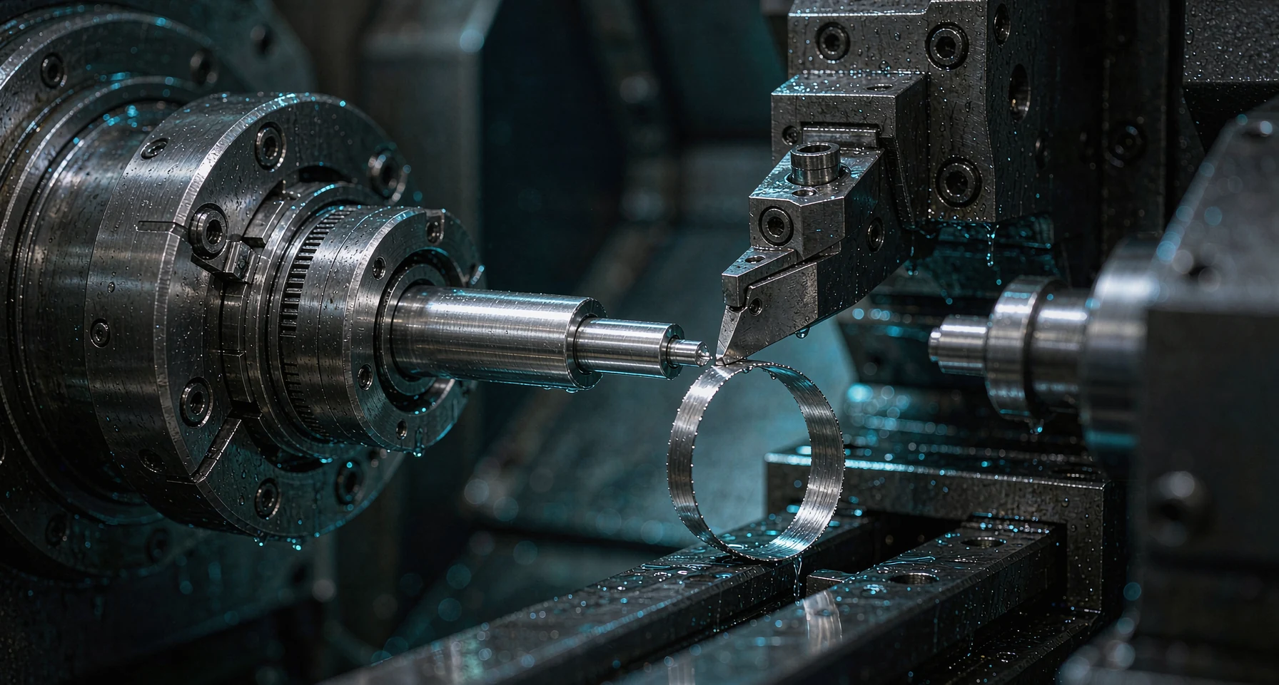 Partner facility Swiss lathe spindle